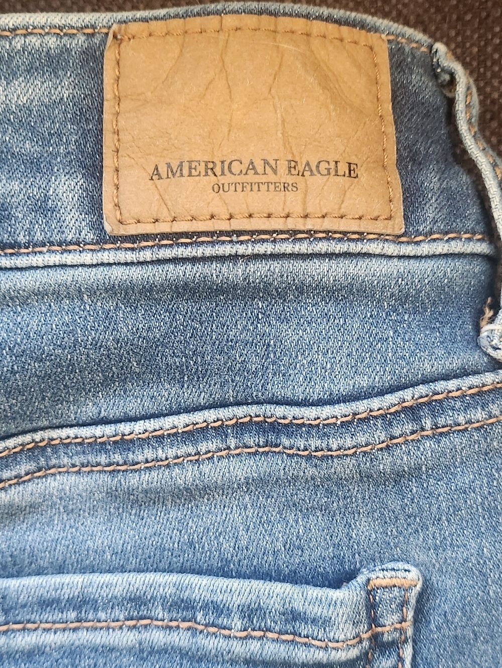 American Eagle Outfitters Blue Denim Cuffed Women's Shorts Size 10 - Picture 12 of 12